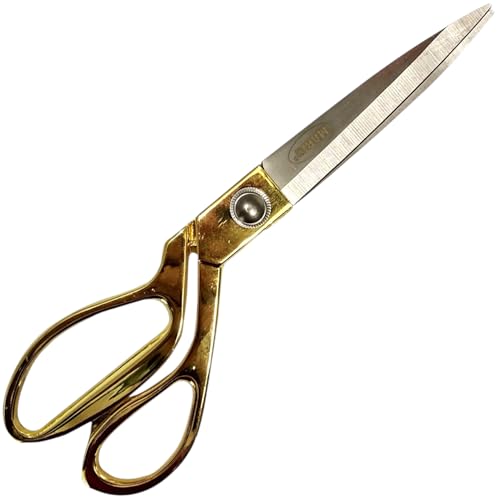Mario Scissors for Sewing-Tailoring 9.5 inches - Gold Sharp Cloth Cutting Scissors, Comfortable Grip, Easy to Handel - Stainless Steel Blade Scissors - MS 37 - Image 3