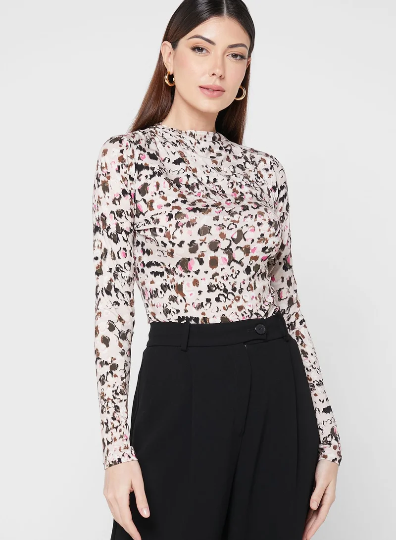 Ted Baker High Neck Printed Top
