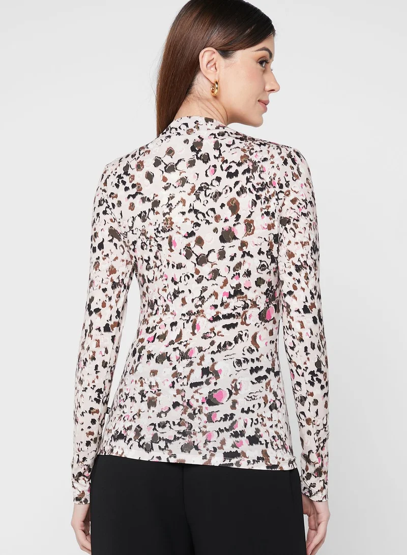 Ted Baker High Neck Printed Top