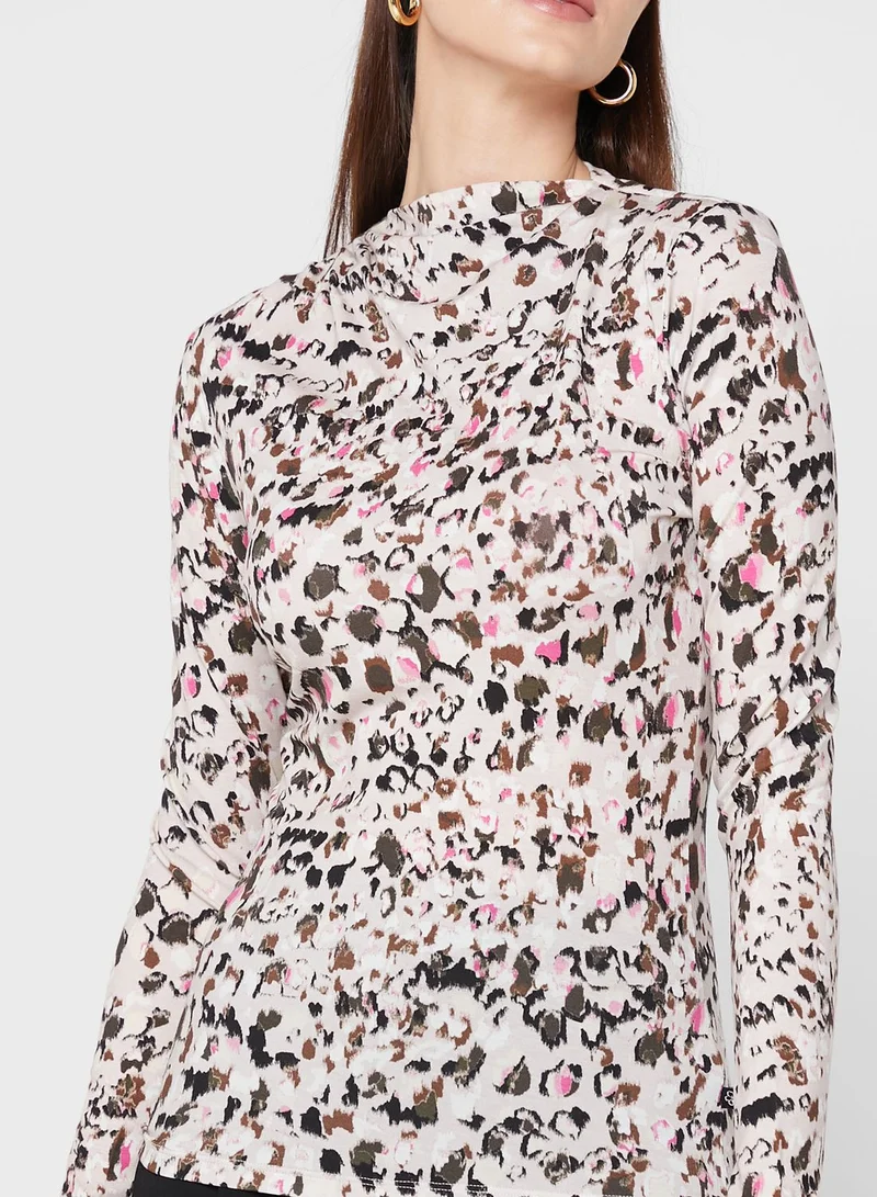 Ted Baker High Neck Printed Top