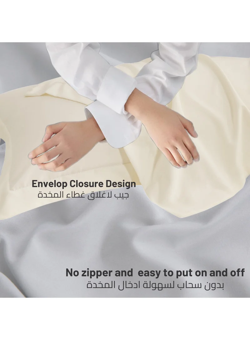 Donetella Standard Pillowcase Set of 2, Size 50x75 cm, Ultra Soft Brushed Microfiber, Envelope Closure, Durable, Wrinkle & Fade Resistant Pillow Covers
