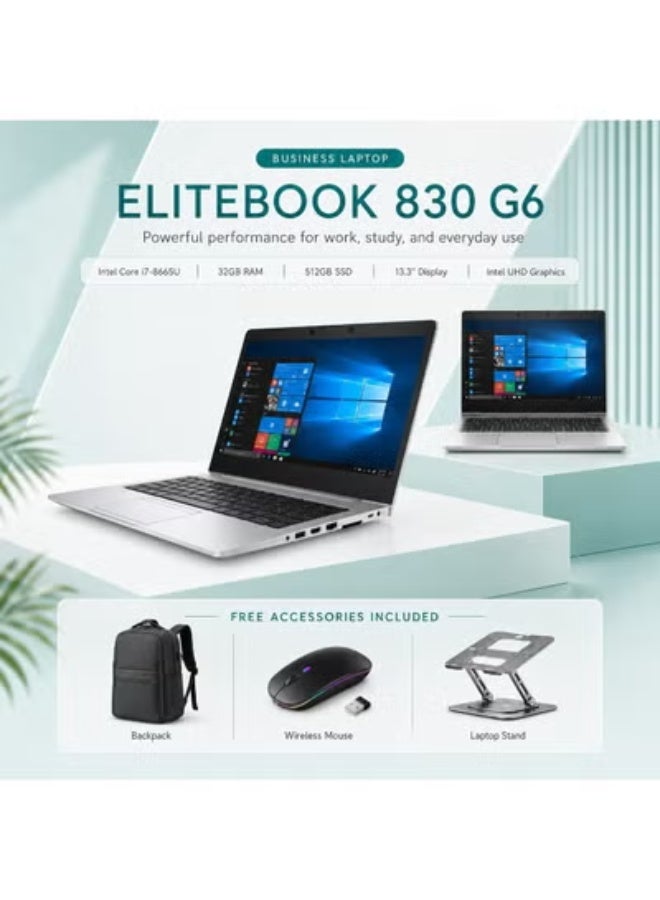 Laptop 13.3 Inch Display Core i7 32GB RAM 512GB SSD Integrated Graphics with Wireless Mouse Laptop Backpack and Laptop Stand - Image 1