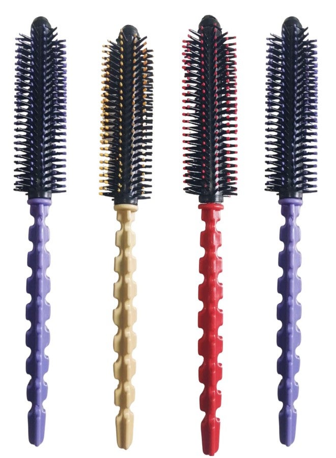 ZOKCY® (Pack 4 Pcs) Hair Brush (kangha) for man and woman both/Hair Brush Brand For Adding Curls/Volume & Waves In Hairs/Men and Women/All Hair Types - Image 1