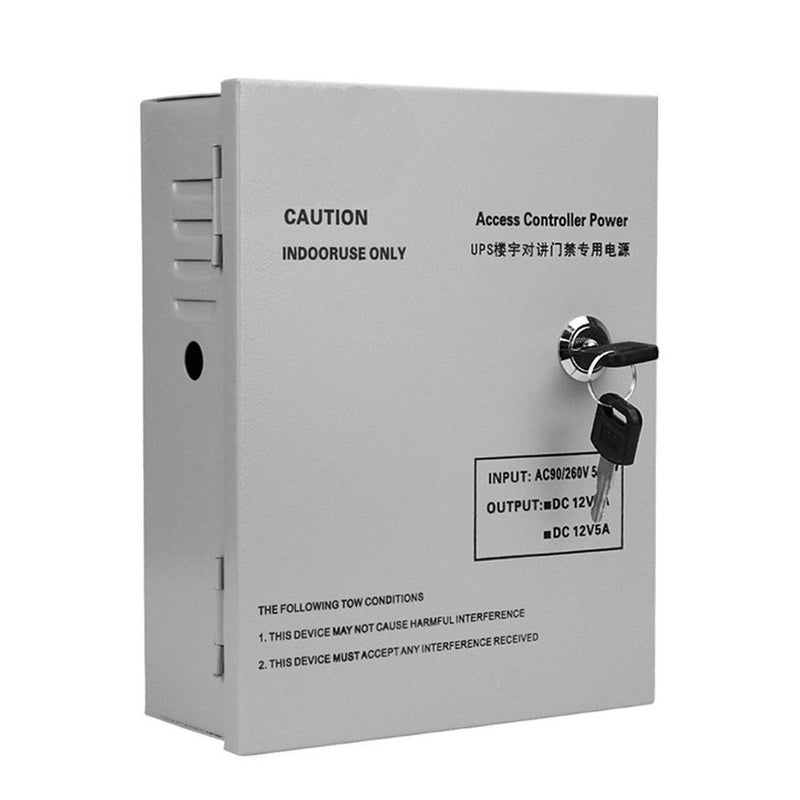 صندوق تغذية الطاقة للتحكم في الوصول LIBO Smart Home AC90V260V 5A DC12V UPS مع بطارية احتياطية لجميع أنواع أقفال الأبواب الكهربائية مع تأخير زمني