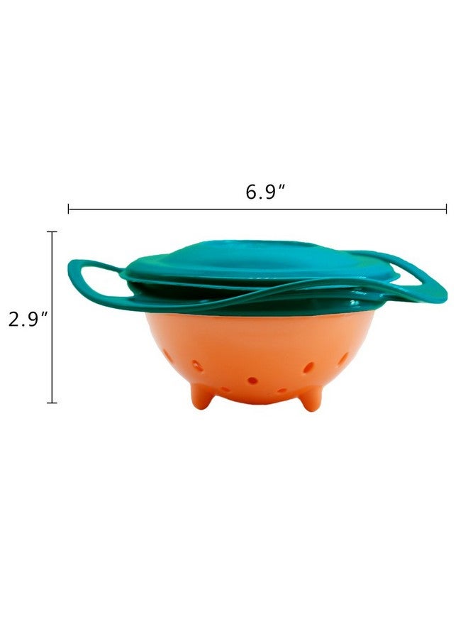 Ztl Gyro Bowl 360 Dgree Rotation Spill Resistant Gyroscopic Bowl With Lid - Image 4