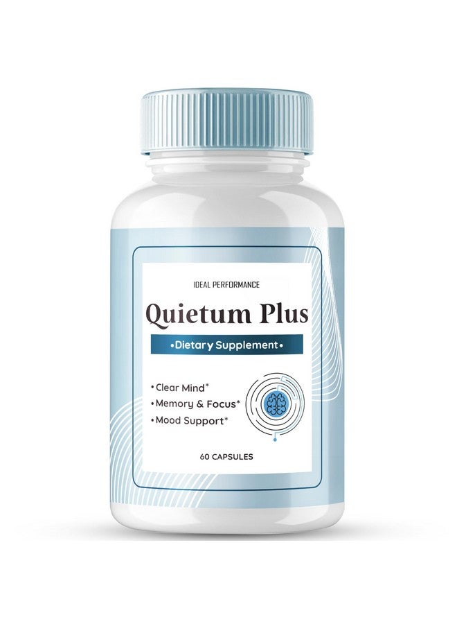 IDEAL PERFORMANCE Quietum Plus Tinnitus Relief for Ringing Ears, Official Quietum Plus Tinnitus Relief Original Supplement Pills, Ring Clear Advanced Formula for Healthy Ear, QuietumPlus Reviews (60 Capsules)  - Image 1