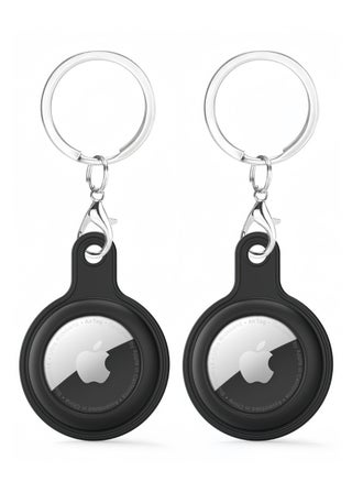 2-Pack AirTag Holder Soft Silicone Case with Keychain Accessories for Easy Attachment to Wallets Keys and Pet Collars Black - pzsku/ZD1053031845FB3FB13D0Z/45/1746223186/eba92556-9924-448f-a936-d6947407b115