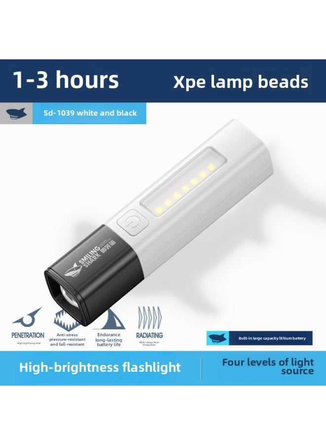 Handheld Flashlight Lighting Decorations Led Torch Lamp Outdoor Camping Emergency Searchlight High Brightness Long Battery Life 