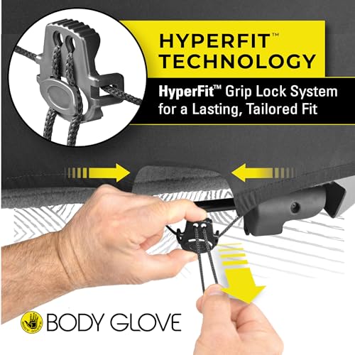 Body Glove 22-1-70331-9 Hyper Fit Universal Bucket Seat Cover for Cars, Sedans, SUVs, Neoprene, Black, 1 Seat Cover - Image 3