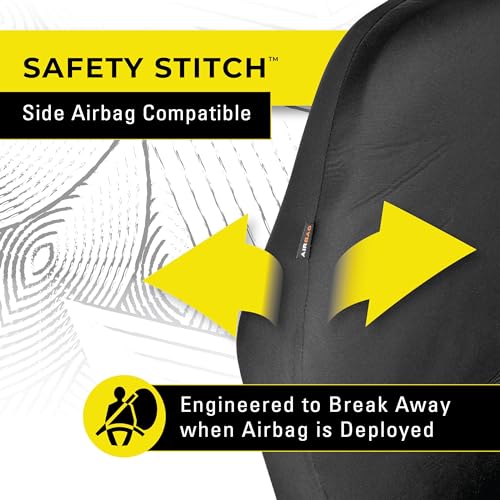 Body Glove 22-1-70331-9 Hyper Fit Universal Bucket Seat Cover for Cars, Sedans, SUVs, Neoprene, Black, 1 Seat Cover - Image 5