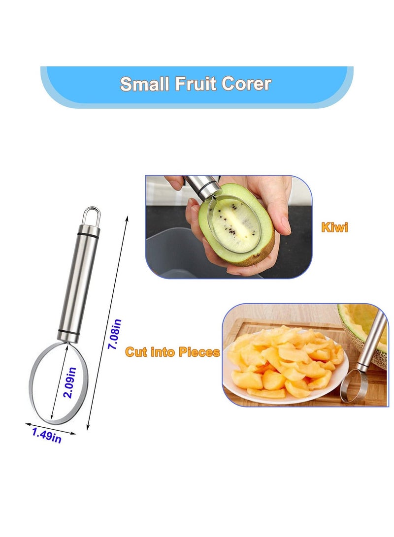3 Pcs Fruit Splitter Set, Stainless Steel Pulp Separator Corer Tool Suitable for Extracting the of Mango, Dragon Fruit, Watermelon, Avocado, Kiwi - Image 4