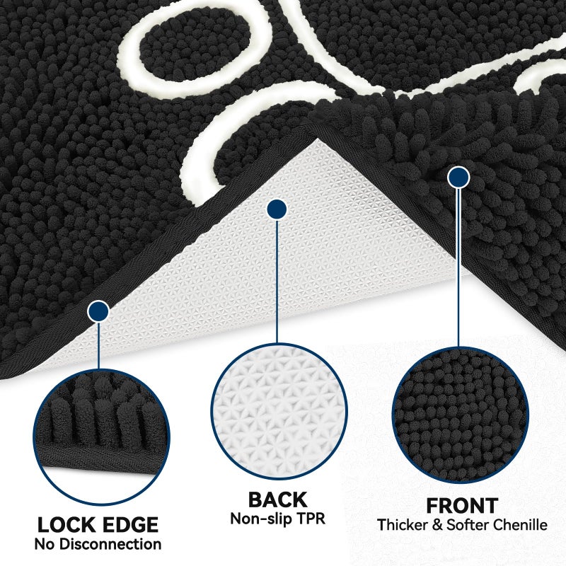 Bcoimo Super Absorbent Dog Door Mat, 30"*20" Anti Slip Mat for Muddy Paws, Pet Rugs for Dirty Paws Washable That Absorbs Moisture and Dirt, for Dog Cage and Pet Resting Carpet - Image 3
