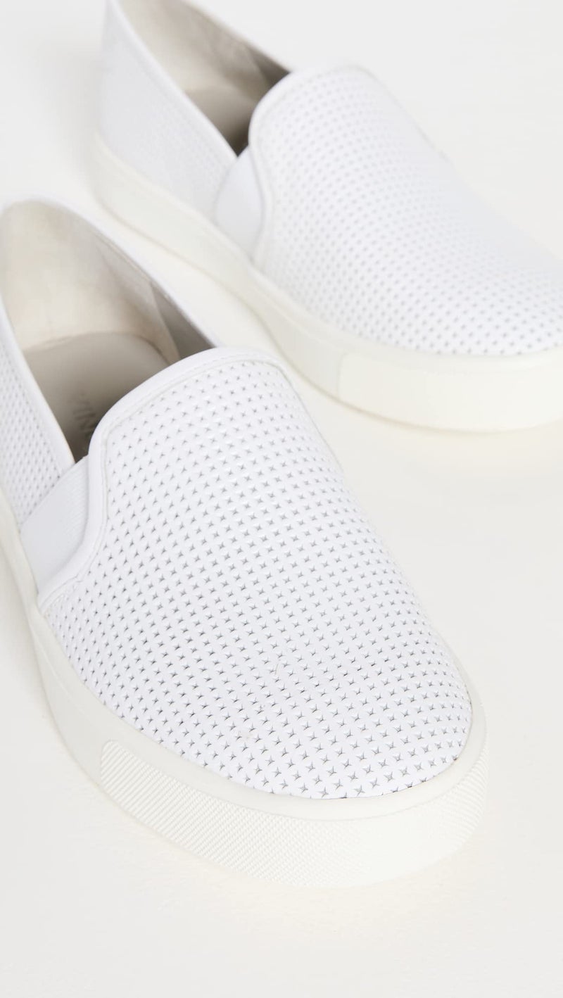 Vince Women's Blair Slip On Sneakers, White, 8.5 Medium US - Image 4