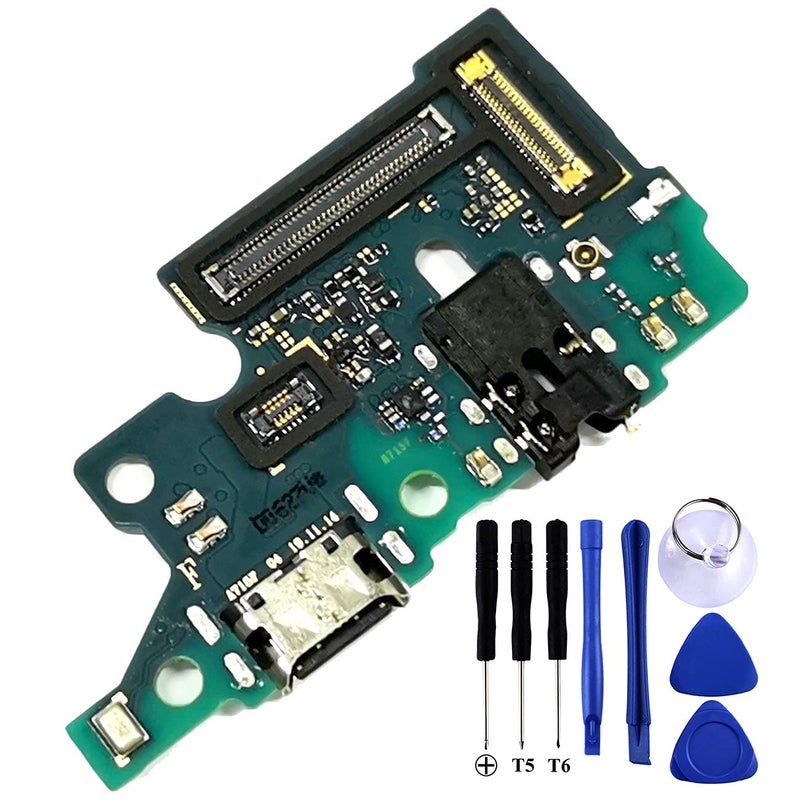 Bestdealing Galaxy A71 USB Charging Port Flex Cable A715U Port Flex Replacement SM-A715F Type C Charger Dock Board Flex Cable Connector for Samsung A71 A715F Repair Part with Tools (SM-A715F) - Image 1
