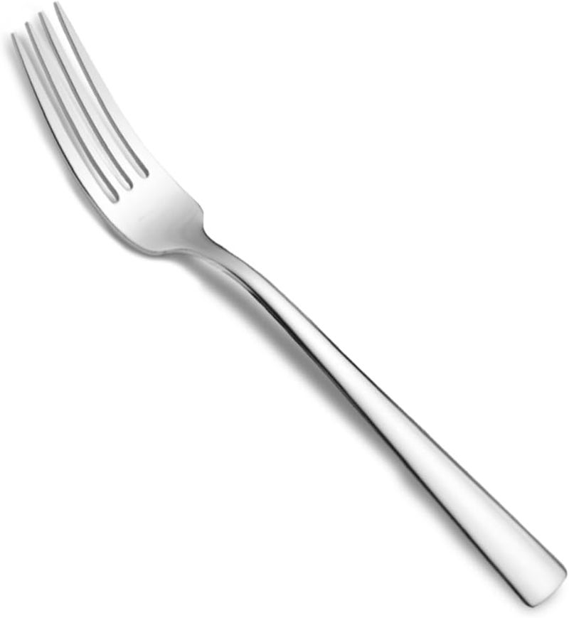HISSF Salad Forks Stainless Steel 18/0 Salad Forks 8 Pcs, 7 Inches, Home, Kitchen Restaurant, Dishwasher Safe, Silver - Image 1