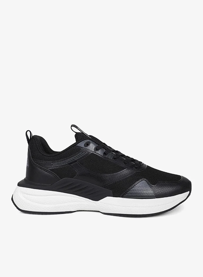CAMPUS Men Ballet Bubble Yoga Max Lace-Up Walking Shoes-Black