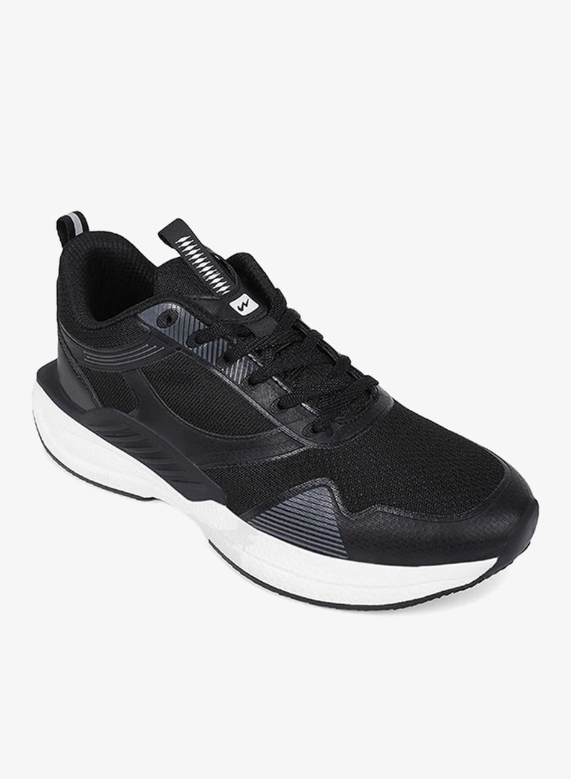 CAMPUS Men Ballet Bubble Yoga Max Lace-Up Walking Shoes-Black - Image 4