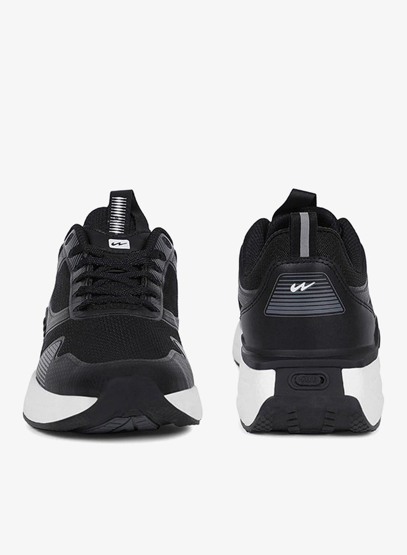 CAMPUS Men Ballet Bubble Yoga Max Lace-Up Walking Shoes-Black - Image 2