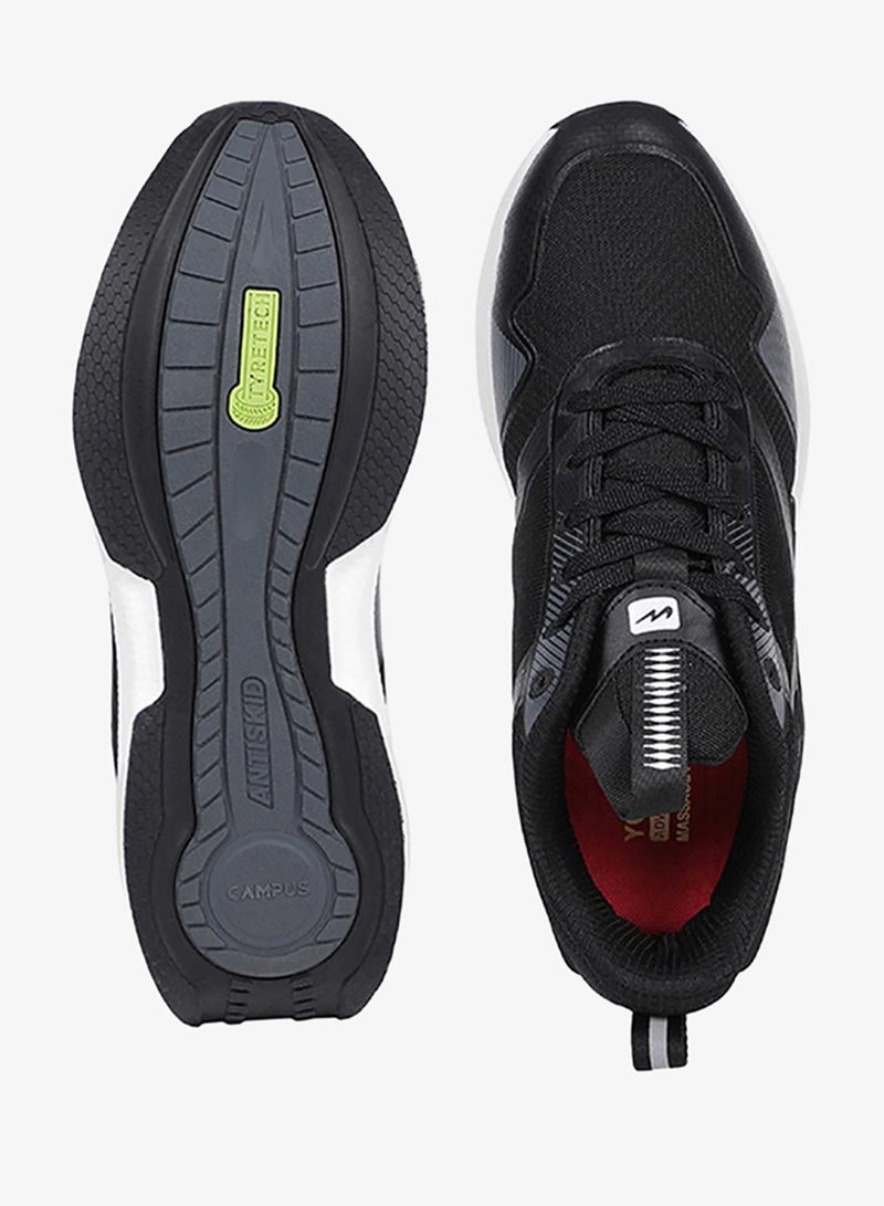 CAMPUS Men Ballet Bubble Yoga Max Lace-Up Walking Shoes-Black - Image 3