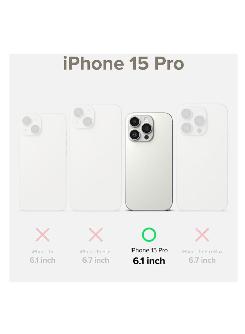 Protect iPhone 15 Pro Clear Case with Tempered Glass, Slim Transparent Protective Cover, Shockproof Anti-Scratch Design - Image 4