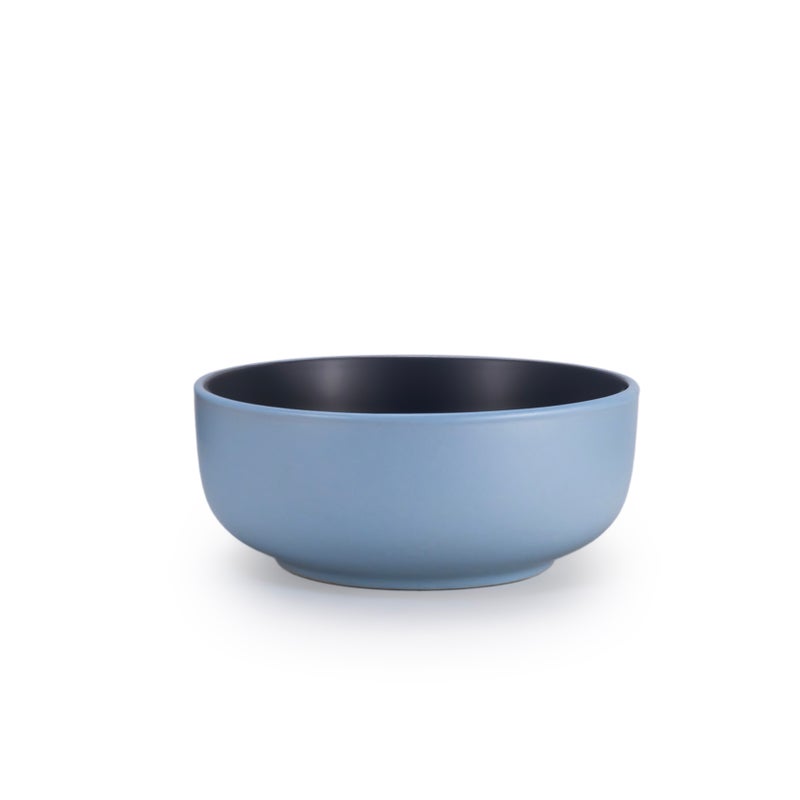 Shallow Nordic 12-Piece Dinner Set in Elegant Blue | 4 × 10.5” Dinner Plates, 4 × 7.5” Side Plates & 4 × 5.5” Deep Bowls - Image 4