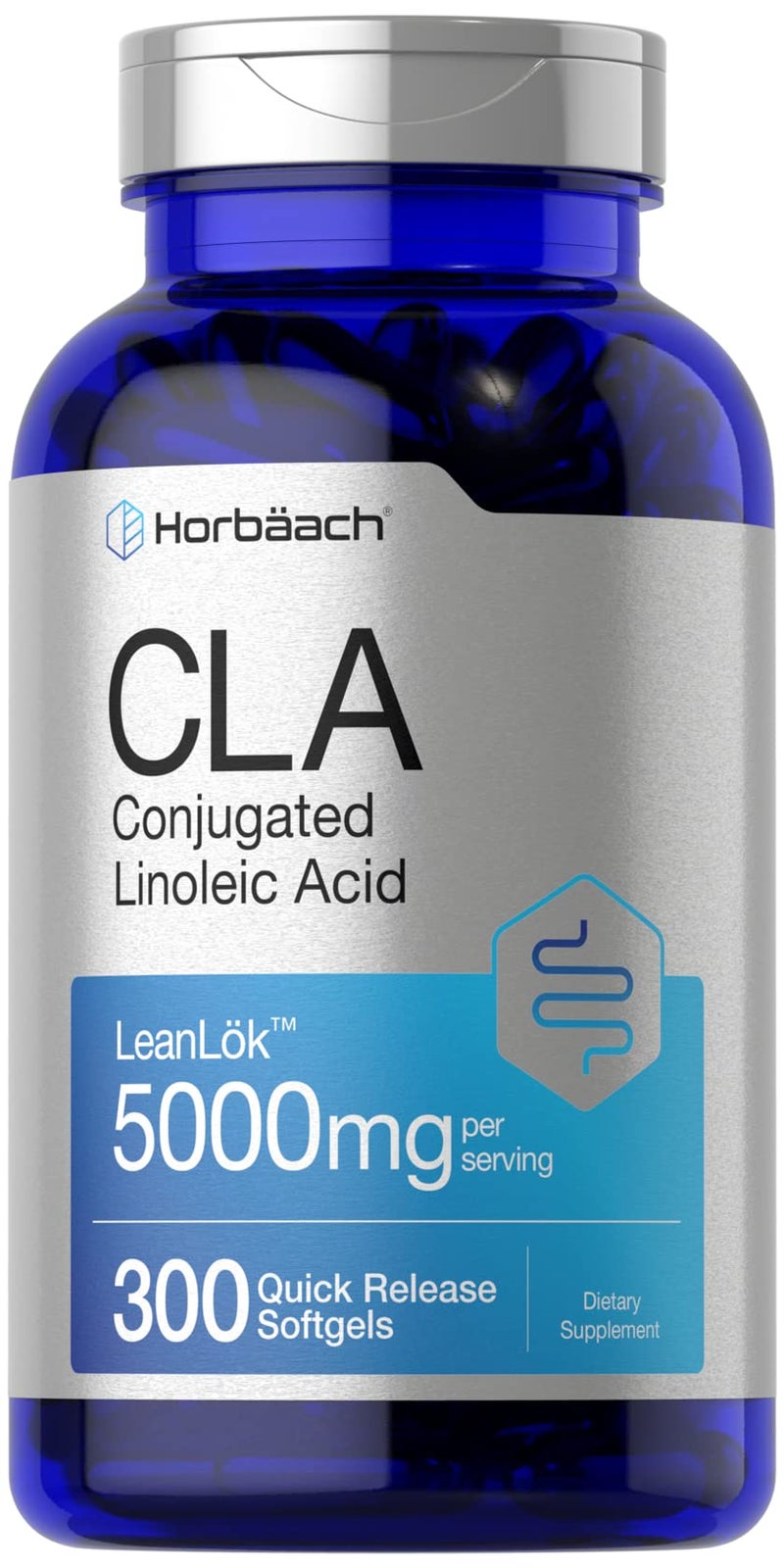 هوربيتش مكمل غذائي Horbäach CLA | 300 كبسولة هلامية | أقصى فعالية | حمض اللينوليك المترافق من زيت القرطم | غير معدل وراثيًا، خالٍ من الغلوتين - Image 1