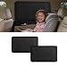 XCBYT Suede Car Window Shades for Rear Side Windows 2Pack UltraSoft Magnetic Car Curtains 100 Light Blocking Window Covers for Privacy Baby Care Camping Road Trips - Image 2