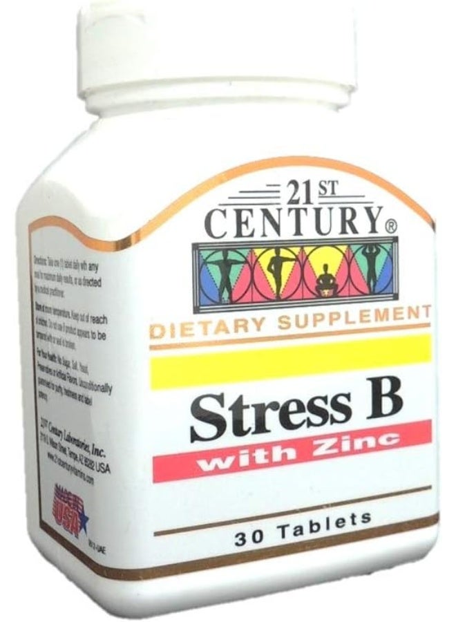 21st Century Stress B with Zinc Tablets 30's
