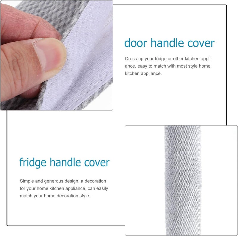VERDANVERSE 2pcs Refrigerator Handle Covers Non-Slip Protective Kitchen Appliance Door Handle Sleeves 12X4 Inch Oil-Resistant Fridge and for Home Use - Image 2