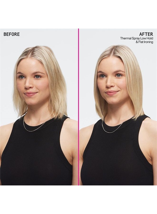 Redken Thermal Spray 11 Low Hold | Thermal Smoothing Holding Spray | For All Hair Types | Provides a Smooth, Silky & Frizz-Free Blow-Dry Finish | Mild Control | Protects Against Heat Damage | 8.5 Oz - Image 3