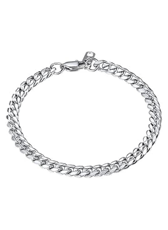 Generic Classic Chain Bracelet Stainless Steel, 6mm Width 8.3''  - Image 1
