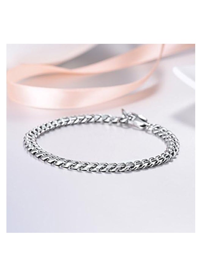 Generic Classic Chain Bracelet Stainless Steel, 6mm Width 8.3''  - Image 4