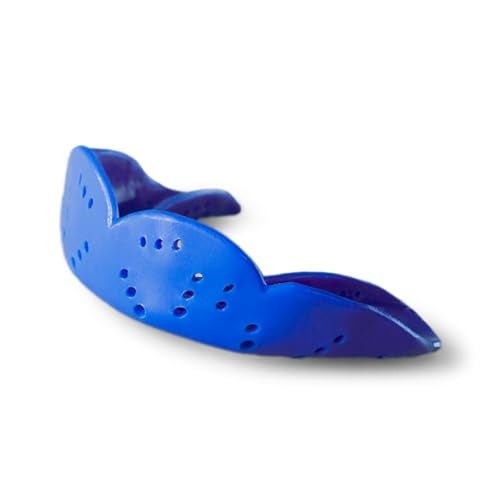 SISU Aero Medium Mouthguard, Royal Blue - 1.6mm Thin - Custom-Molded Fit - Slim Design - Remoldable Up to 20 Times - for Team Sports - Non Toxic - Image 1