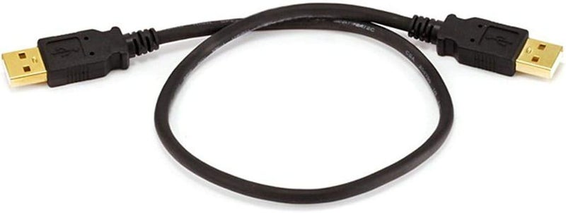 مونوبرايس كابل USB 2.0 - ذكر USB من النوع A إلى ذكر USB من النوع A، مطلي بالذهب، 480 ميجابت في الثانية، 28/24AWG، 1.5 قدم، أبيض - Image 1