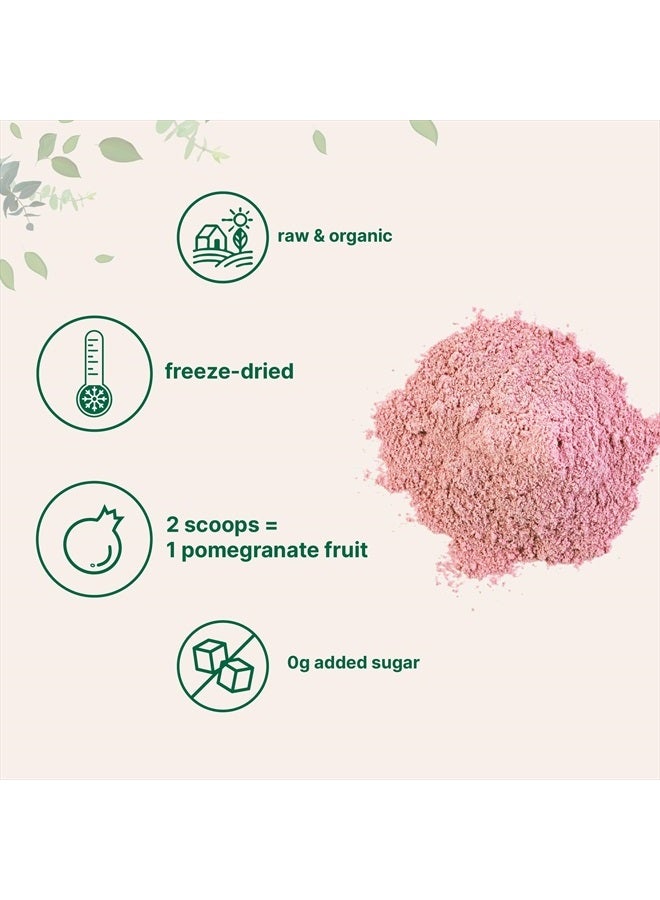 Micro Ingredients مسحوق عصير الرمان العضوي، 1 رطل | مسحوق فواكه طبيعي 100% | مجفف بالتجميد ومضغوط على البارد | بدون سكر وإضافات | نكهة رائعة للمشروبات، السموذي، والمشروبات | غير معدّل وراثيًا وصديق للنباتيين - Image 4