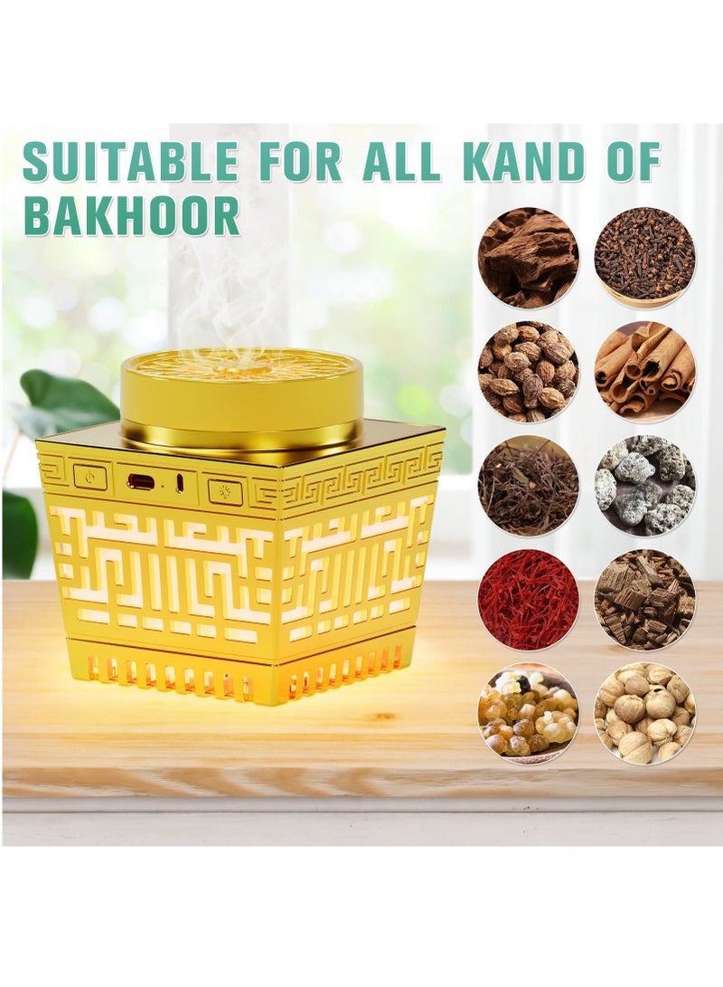 BORTONY Bakhoor with Quran Speaker, Remote Control with 114 Quran Chapters Bluetooth Speaker Mini Incense Burner Bakhoor with Multicolor Changing Night Light MP3 Music Player with 18 Reciters and 17 Translati - Image 5