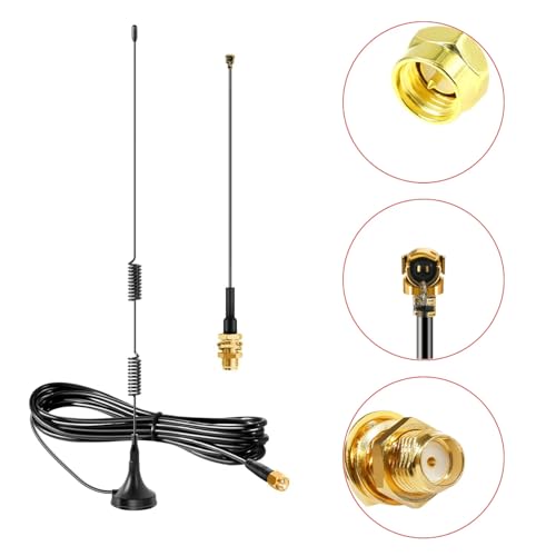 slinkdsco Meshtastic Long Range 915MHz Lora Magnetic Base Antenna with SMA Male for ESP32 LoRa V3 Development Board 915MHz LoRa Module with 10cm IPEX Extension Cable (2 Sets), Slinkdsco ﻿ - Image 5