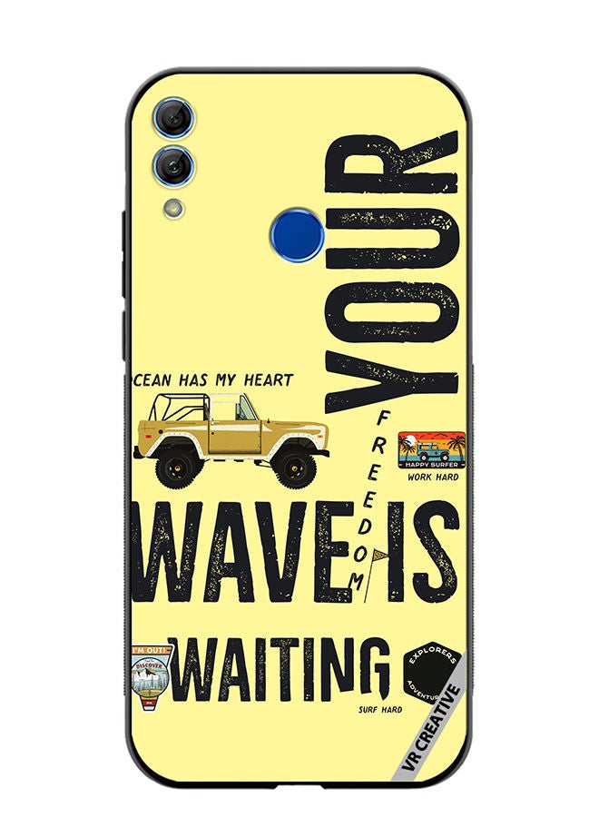 Protective Case Cover For Honor 10 Lite Your Wave Is Waiting Design Multicolour