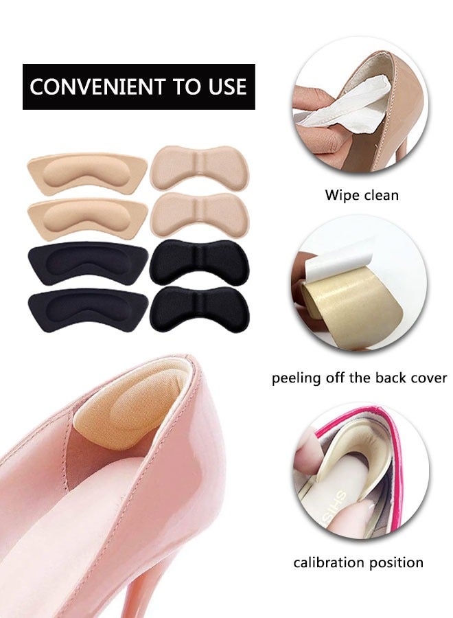 وهاواي 14 Pairs High Heel Cushions Pad Reusable for Women Shoe Filler Heel Inserts, Shoes Too Big Inserts Heel Pads, Includes Heel Cushions for Back of Heel Adjustable Toe Filler Inserts Heel Grips - Image 4