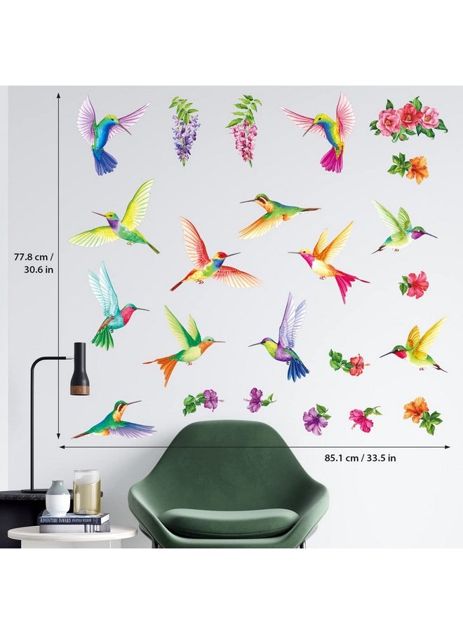 DECOWALL DS-8060 Tropical Flowers and Hummingbirds Wall Decals Stickers Room Bedroom Living décor Art Bird murals Removable Leaf Tree Vinyl Nursery Stick Window Home Peel DIY Kids Flying Decorations - pzsku/ZD10621D79765BA0E6FABZ/45/_/1737031250/8b167acc-1315-47d9-9fcf-b3e042a0fbf7