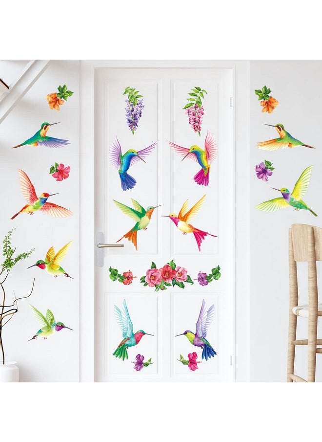 DECOWALL DS-8060 Tropical Flowers and Hummingbirds Wall Decals Stickers Room Bedroom Living décor Art Bird murals Removable Leaf Tree Vinyl Nursery Stick Window Home Peel DIY Kids Flying Decorations - pzsku/ZD10621D79765BA0E6FABZ/45/_/1737031351/46185a4f-c96b-44e5-9bca-a631e62456c6