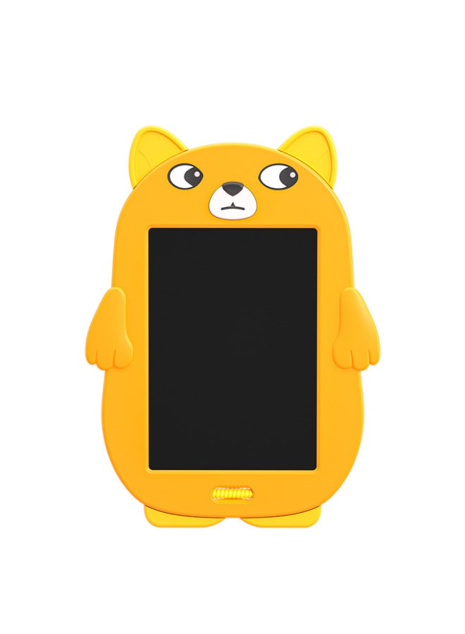 Cartoon Color Drawing Board 12 Zodiac Handwriting Board Children's Painting Graffiti Board Electronic Light Energy Small Blackboard Special-Color:Yellow Puppy - Image 1