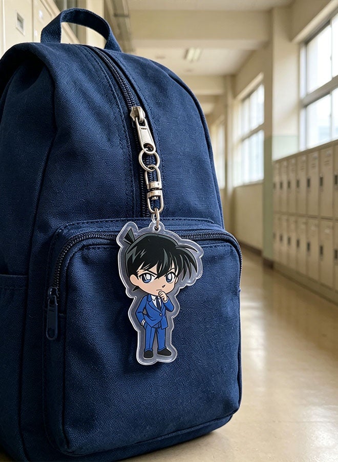 Happy D 6-piece set of Detective Conan keychains: Conan Edogawa, Heiji Hattori, Ran Mouri, Shinichi Kudo, and Ai Haibara - Image 3