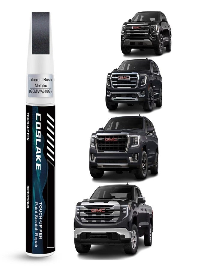 COSLAKE Car Touch Up Paint(Titanium Rush Metallic(G6M/WA618G)) for GMC, Car Paint Scratch Repair Kit, Quick & Easy Solution to Repair, 2 in 1 Scratch Remover Pen with Color-Matched - Image 1