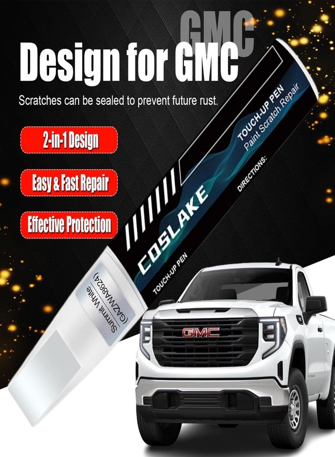 COSLAKE Car Touch Up Paint(Titanium Rush Metallic(G6M/WA618G)) for GMC, Car Paint Scratch Repair Kit, Quick & Easy Solution to Repair, 2 in 1 Scratch Remover Pen with Color-Matched - Image 2