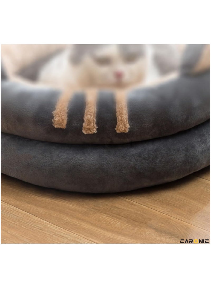 CARONIC Sofa Cute Comfortable Cozy Pet Sleeping Beds For Small Medium And Large Pets Soft Fluffy Faux Fur Cat Cushion Dog Bed 50Cm  - Image 3
