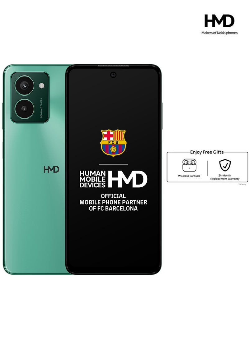 HMD Pulse Pro Dual Sim Glacier Green 8+8GB RAM 256GB With Earbuds - Middle East Version - Image 1