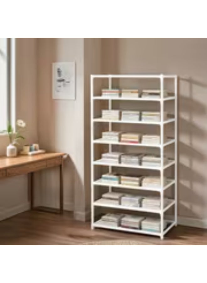 إيروريكس رف تخزين من 6/7 طبقات مع منظم متعدد الفتحات – تركيب بدون أدوات، هيكل متين، تصميم موفر للمساحة مناسب للمطبخ والمرآب والمتاجر، رف تخزين عملي بسعة كبيرة، رف أحذية متعدد الطبقات سهل التركيب - Image 1