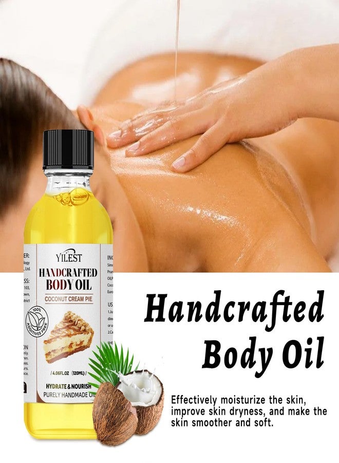 YILEST Organic Coconut Oil Body Oil for Dry Skin - Sweet Almond & Coconut Oils Blend, Moisturizing, Nourishing & Aromatic Skin Care Treatment for Women & Men, 4.06 Fl Oz, Hydrating & Non-Greasy - Image 2