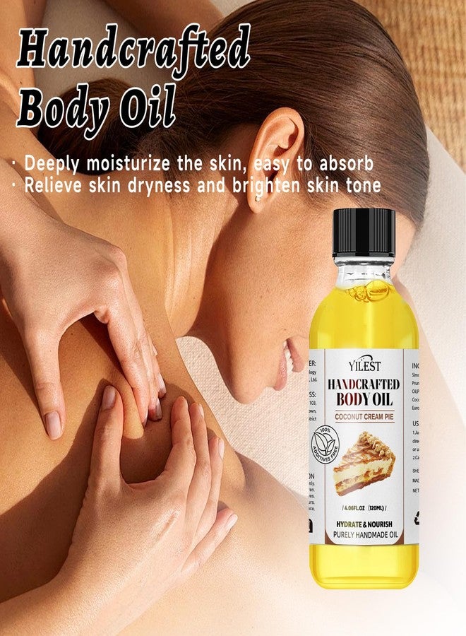 YILEST Organic Coconut Oil Body Oil for Dry Skin - Sweet Almond & Coconut Oils Blend, Moisturizing, Nourishing & Aromatic Skin Care Treatment for Women & Men, 4.06 Fl Oz, Hydrating & Non-Greasy - Image 4